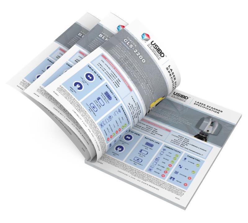 2023 Laser Scanner Spec Sheets opened to the fourth page